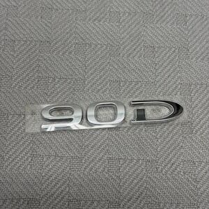Tesla 90D Rear Emblem Chrome Silver Car Badge Nameplate Rear Trim